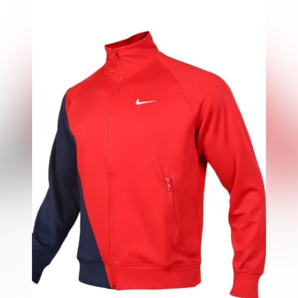 Nike Swoosh Sportswear Mens Full-Zip Tracksuit Jacket Tops Medium - Picture 1 of 9